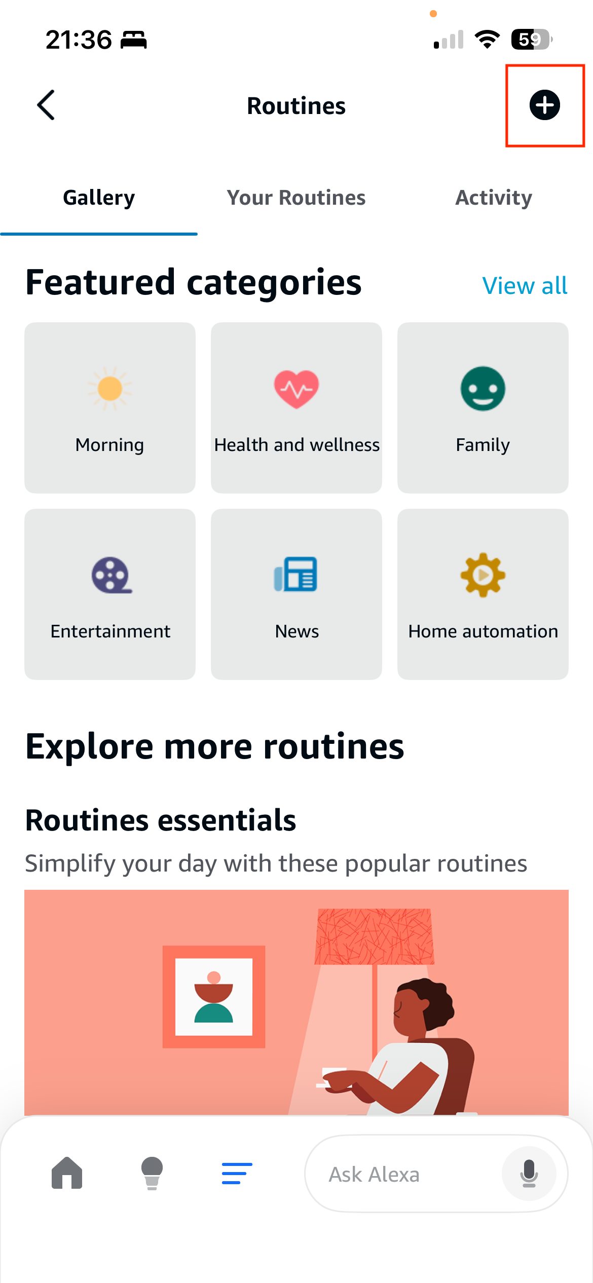 Alexa Routine - Add New Routine