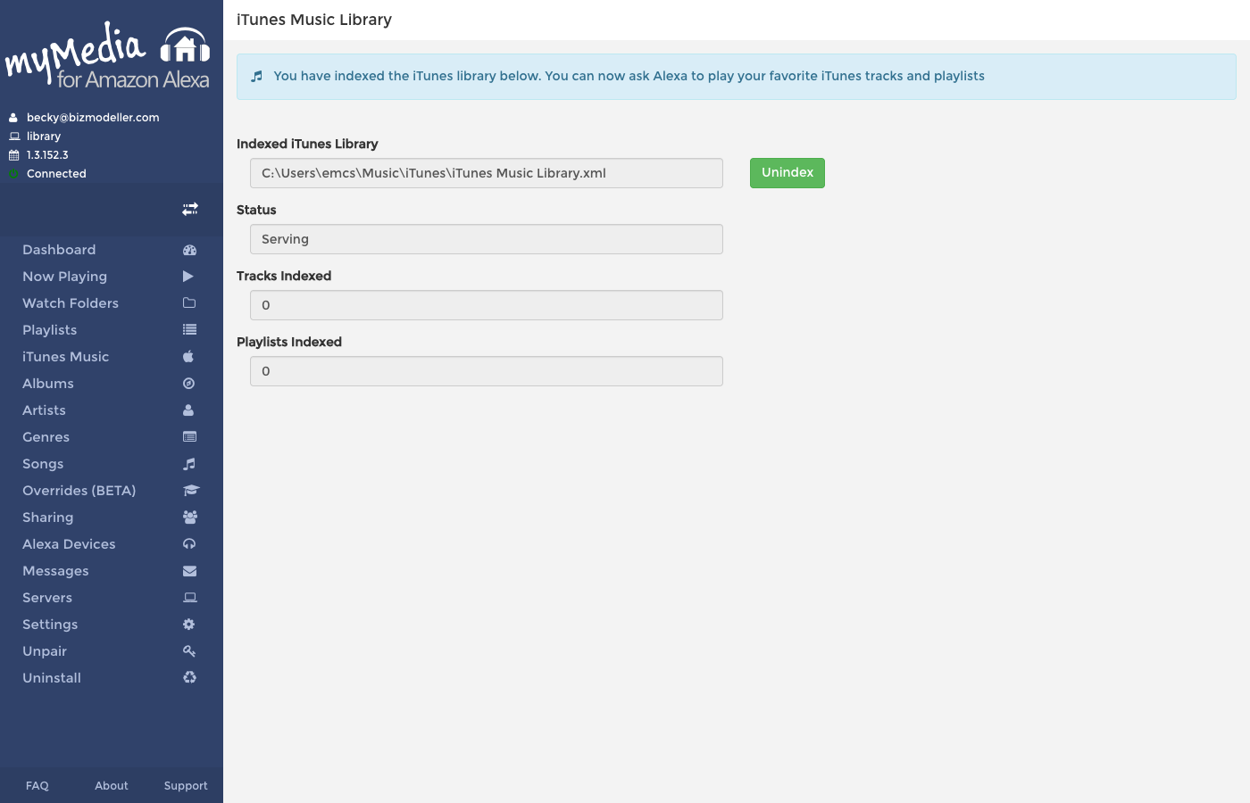 iTunes / Apple Music screen